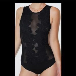 Haute Monde Black Lace Bodysuit
